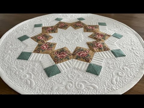 The Magic of Patchwork: Spring Tablecloth with a Larger Dresden Pattern (16")