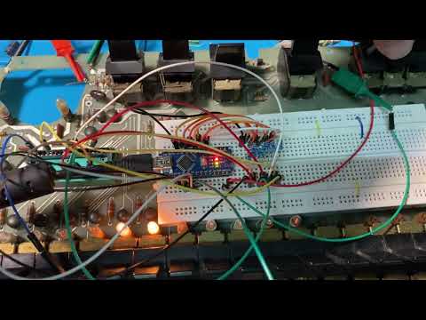 Blinkenlights on Four-Phase Systems control panel