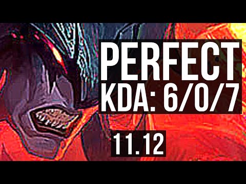 AATROX vs LULU (MID) | 6/0/7, 1.0M mastery, Dominating | KR Master | v11.12