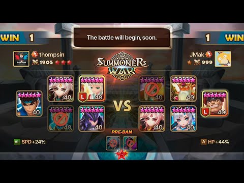 Thompsin vs JMak. Crazy SWC2021 Americas Semifinal in Summoners War