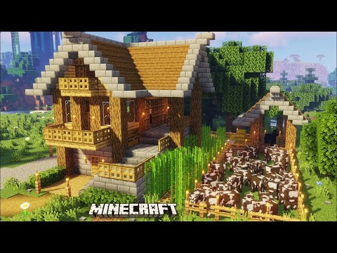 Minecraft - Simple Oak Survival House (Speed Build)