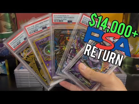 70+ Card Pokemon PSA Return with Over 20 10s in a Row!