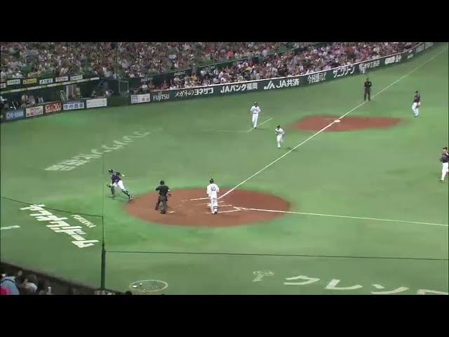 3回裏 ホークス・鶴岡がワイルドピッチで帰還 1点返す!! 2014/5/31 H-S