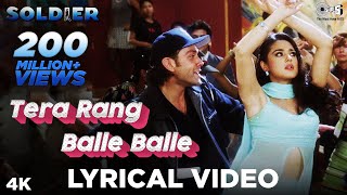 Tera Rang Balle Balle Lyrical | Bobby Deol | Preity Zinta