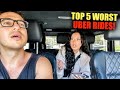 TOP 5 WORST UBER RIDES CAUGHT ON CAMERA! *UBER DRIVER KICKS OUT PASSENGERS*