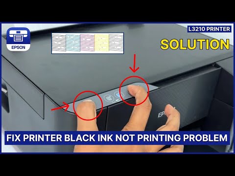 Epson L3210 – Black Ink Not Printing? Here’s How to Fix It
