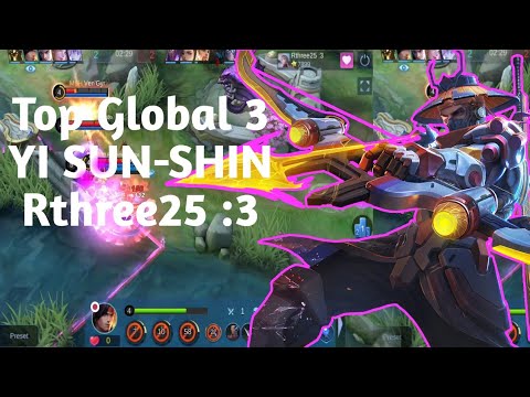 Fast Farming Yi Sun-Shin Top Global 3 - Rthree25 :3 - Mobile Legends