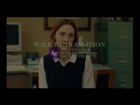 walk by transition | after effects (masking)