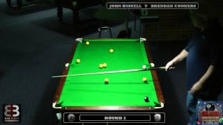 Big guns day 1 Brendan Connors v John Russell