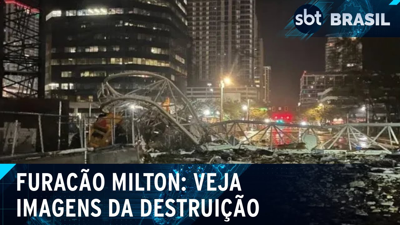 Milton tem intensidade menor do que esperada, mas estrago ainda é grande | SBT Brasil (10/10/24)