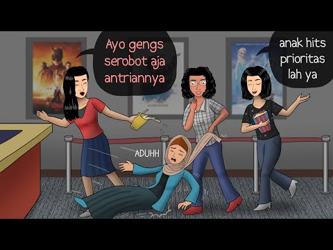 A gang of noisy, pretentious girls gets their karma | Eko Pocong Senile Cartoon Compilation #HORR...