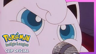 ¡Jigglypuff en Ciudad Neón! | Pokémon: Liga Añil | Clip oficial