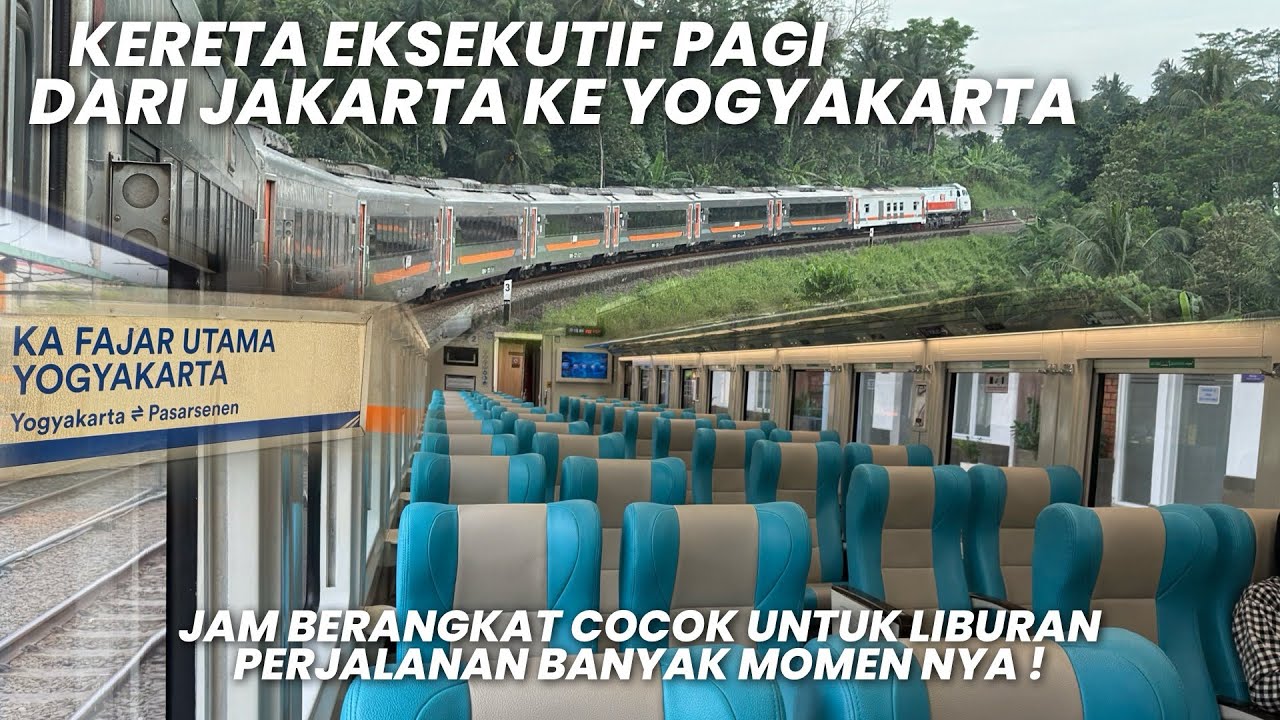BANYAK DIMINATI MASYARAKAT UNTUK LIBURAN‼️Naik KA Fajar Utama YK Eksekutif Jakarta - Yogyakarta