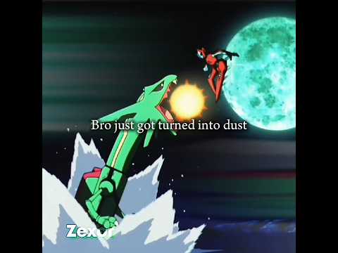 Bro really got turned into dust 😭 | Nunca Muda (Slowed) #rayquaza #deoxys #pokemonedit