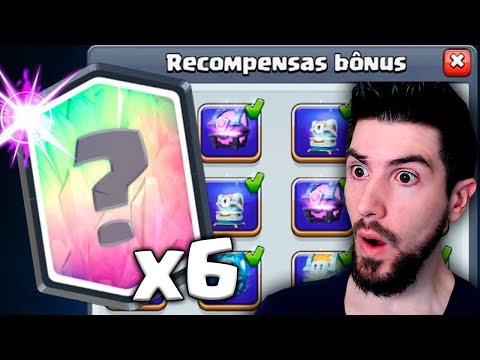 GANHEI 6 LENDÁRIAS POR 500 GEMAS NO TORNEIO DO CLASH ROYALE!