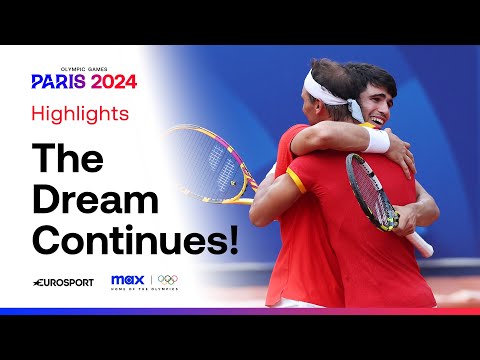 The DREAM Is Alive: Rafael Nadal & Carlos Alcaraz Safely Through 👏 | #Paris2024 #Olympics