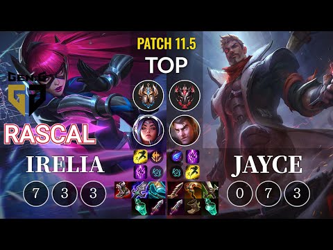 GEN Rascal Irelia vs Jayce Top - KR Patch 11.5
