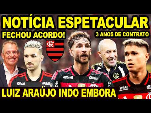 TOMOU DECISÃO! NOTÍCIA ESPETACULAR SOBRE LÉO PEREIRA NO FLAMENGO! LUIZ ARAÚJO INDO EMBORA DO MENGÃO?