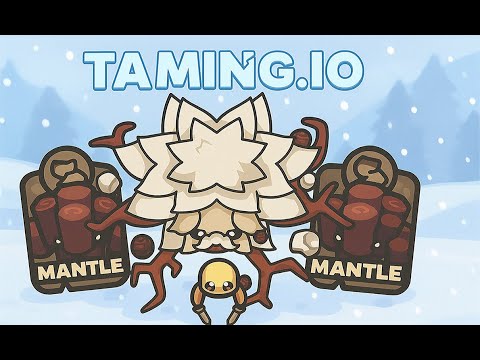 Taming.io - Hs WIth New Pet Mantle x3 Killing Gold Golem Boss