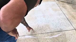 How to remove water-based resin from granite