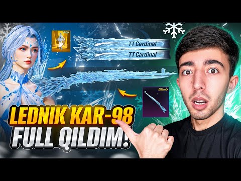 🥶10,000 UC LEDNIK KAR98 FULL QILDIM - PUBG MOBILE!!!