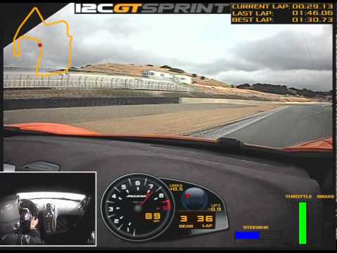 McLaren 12C GT SPRINT fast lap at Laguna Seca