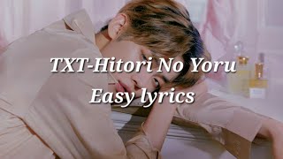 Download lagu TXT-Hitori No Yoru (ひとりの夜) Easy lyrics mp3