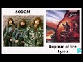 Sodom : Baptism of Fire Lyrics