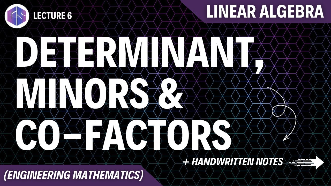 Determinant, Minors And Cofactors
