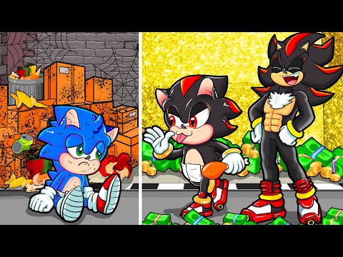Rich Baby Shadow Despises Poor Baby Sonic and the Ending | Hilarious Cartoon | Amazing St
