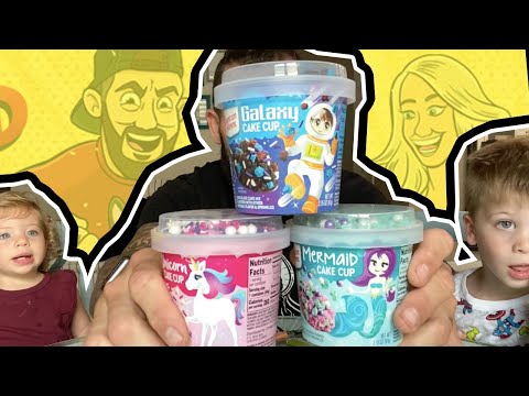 Fun Size Review: Duncan Hine's Mermaid, Galaxy, and Unicorn Cake Cups!