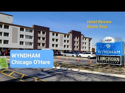 Wyndham Chicago O'Hare Hotel Des Plaines Rosemont Tour Review ORD #chicago #airport #airportshuttle