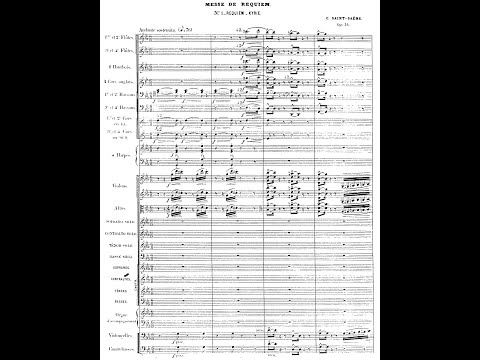REQUIEM (Op.54) by Camille Saint-Saëns {Audio + Full score}