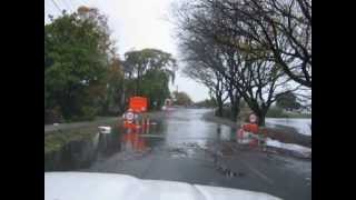 preview picture of video 'The drive home in Dallington Christchurch every time it rains'