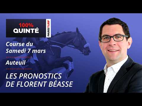 Pronostics Quinté PMU - 100% Quinté du Samedi 7 mars à Auteuil