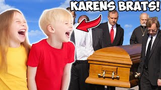 Insane Karen's Brats Ruin A Funeral! Calls COPS On Us When We Stop Them!