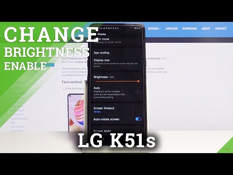 How to Activate Auto Brightness in LG K51s – Adjust Screen Brightness