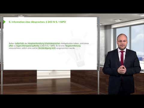 Strafrecht I Der Ablauf der Hauptverhandlung (§ 243 StPO) I RA Stefan Koslowski