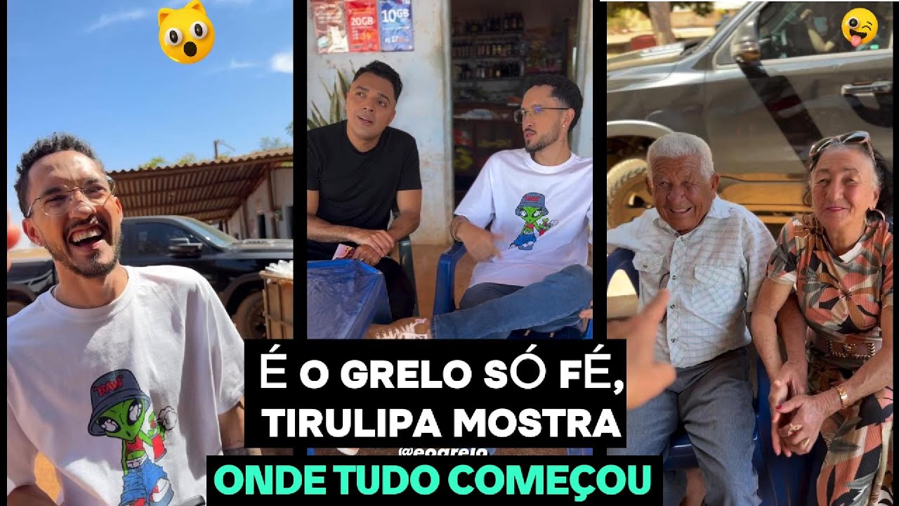 É O GRELO,TIRULIPA MOSTRA A LINDA HISTORIA DO CANTOR E COMPOSITOR A ONDE TUDO COMEÇOU