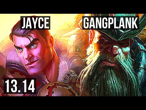 JAYCE vs GANGPLANK (TOP) | 4/0/5, 900+ games, 900K mastery | KR Master | 13.14
