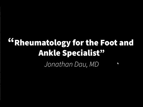 Rheumatology for the Foot and Ankle Specialist