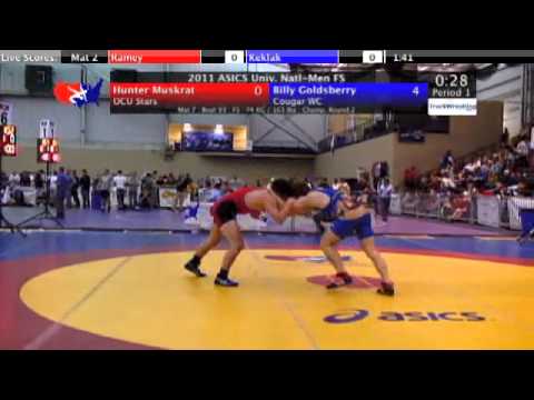 University Freestyle 74kg - Billy Goldsberry vs. Hunter Muskrat