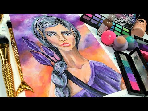 Warrior Elf Mixed Media //  Sketchbook Sunday