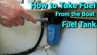 How to Take Out Fuel from the Boat Fuel Tank in my Crooked PilotHouse Boat parker boats