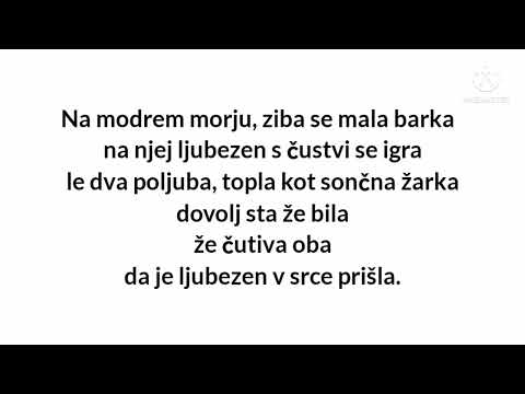 Klapa Skala & Darja Gajšek - Mala barka besedilo