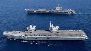 HMS Prince of Wales Meets USS George Washington - Epic PHOTEX