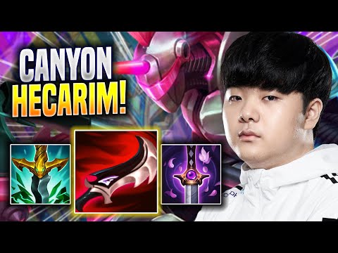 CANYON CHILLING WITH HECARIM! - DK Canyon Plays Hecarim JUNGLE vs Nidalee! | Preseason 2023