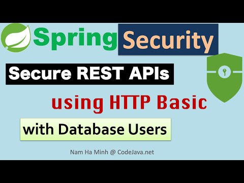 Spring Security Secure Rest Api With Http Basic And Database Users