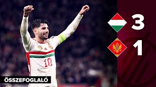 Eb-selejtező: Magyarország–Montenegró 3–1 | összefoglaló