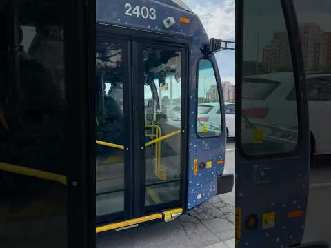 NovaBus LFSe+ Oakville Transit unit #2403 arriving at Cross and Argus